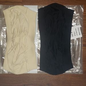 2 Strapless sports bras/bandeaus size Medium